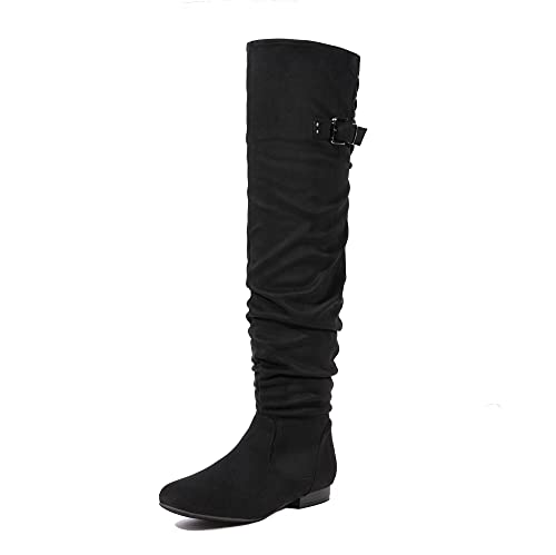 Women's Suede Over The Knee Thigh High Winter Boots