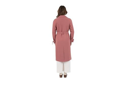 Women's Notch Collar Crepe Trench with Belt