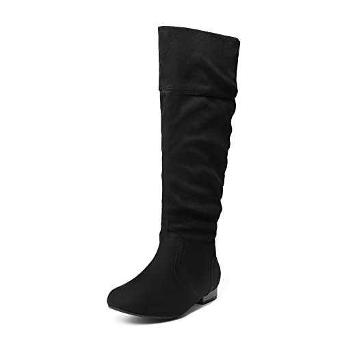 21RVSEMUaEL.jpg Women's Wide Calf Knee High Pull On Fall Weather Winter Boots