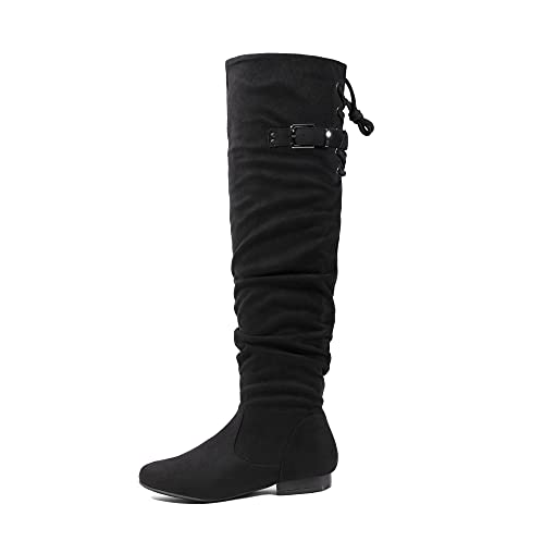 Women's Suede Over The Knee Thigh High Winter Boots
