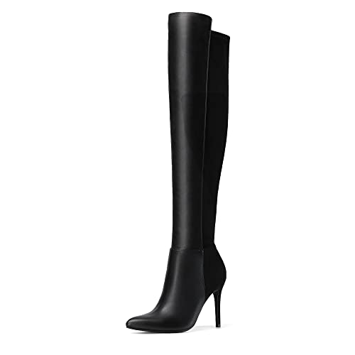 21uBGfHGxLL.jpg Women's Over The Knee Thigh High Boots Long Stretch Pointed Toe Stiletto High Heels Fall Sexy Boots