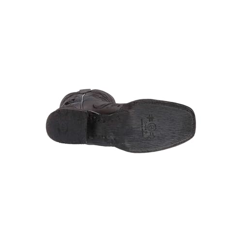 21viZyOTslL.jpg Women's Leather Cowgirl Embroidered Square Toe Boot Pull-on Comfortable Fit Western Style