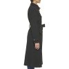 Women's Flared Trench Slick Wool Coat