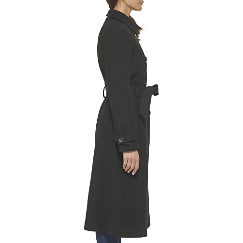 Women's Flared Trench Slick Wool Coat