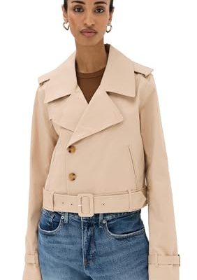 Women's Chino Crop Trench Coat