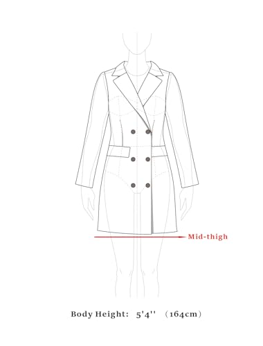 Women's Elegant Overcoat Notched Shawl Collar Single Breasted Outerwear Winter Long Coat