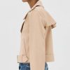 Women's Chino Crop Trench Coat