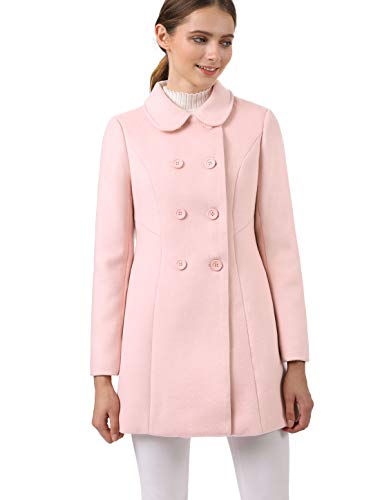 315ukTTpkkL.jpg Women's Peter Pan Collar Double Breasted Winter Long Trench Pea Coat