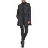 Women's Trench Coat with Waist Tie Belt and Notch Collar
