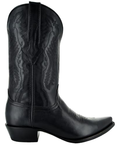 Mens Burnished Snip Toe Cowboy Boots H50030