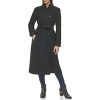 Women's Flared Trench Slick Wool Coat