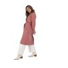 Women's Notch Collar Crepe Trench with Belt