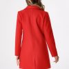Women's Winter Single Breasted Peter Pan Collar Outwear Trench Coat
