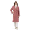 Women's Notch Collar Crepe Trench with Belt