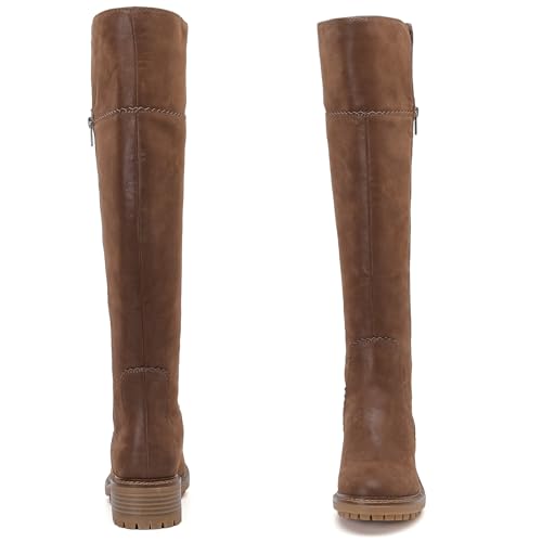 31AC1Oi0aPL.jpg Women's Knee High Boots Stylish Comfort Round Toe Tall Riding Combat Boot Classic Fashion Fall Winter Boots for Women.