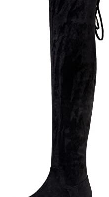 Women's 998 Suede Over The Knee High Boots Low Flat Heel Thigh High Boots for Women