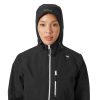Helly Hansen Women's Long Belfast Lightweight Waterproof Windproof Breathable Raincoat Jacket with Hood