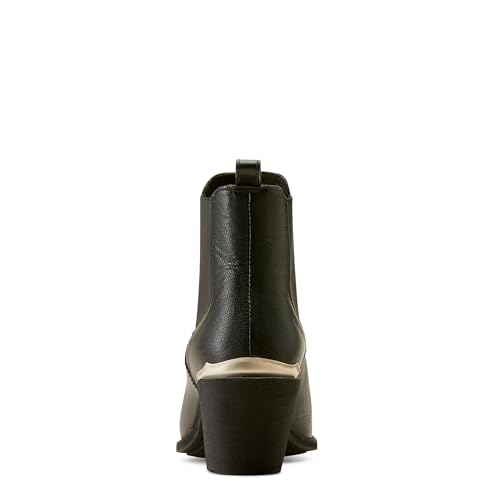 Womens Bradley Pointed Toe Chelsea Casual Boots Ankle Mid Heel 2-3" - Brown