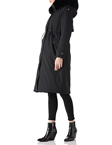 Women's Puffer Jacket Lightweight Quilted Hooded Long Down Alternative Coat with Belt