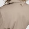 Women's Short Peplum Trench Coat