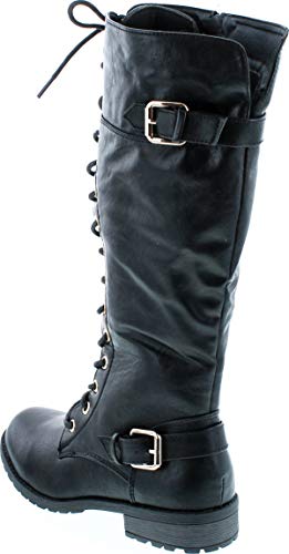 31EqQ4c1MOL.jpg Mango 27 Womens Knee High Buckle Riding Boots