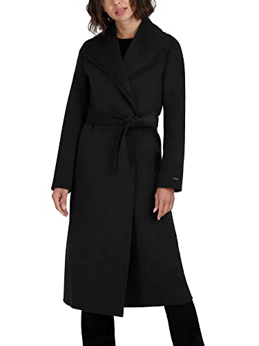 Women's Slim Fit Double-Faced Soft Blend Wrap Tie Belt – Long Wool Coat