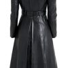 31FNByzieUL.jpg Elegance Redefined Womens Real Leather Designer Long Trench Coat - Winter Wear