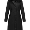 Women's Puffer Jacket Lightweight Quilted Hooded Long Down Alternative Coat with Belt