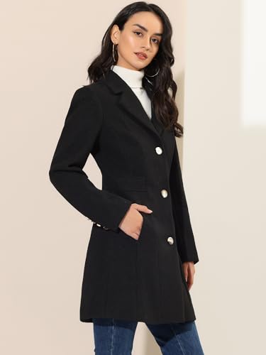 31J-mnG1e3L.jpg Women's Trench Coats Single Breasted Long Outerwear Winter Coat