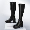 31JGEJVJhLL.jpg Knee High Boots Platform Boots for Women Chunky Heel Side Zipper Long GOGO Boots