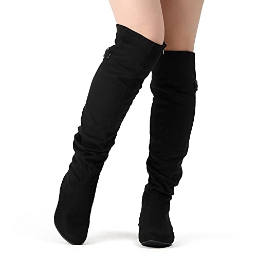 Women's Suede Over The Knee Thigh High Winter Boots