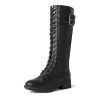 31Kj3zotwoL.jpg Women's Pu Knee High Riding Combat Boots