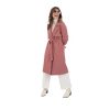 Women's Notch Collar Crepe Trench with Belt