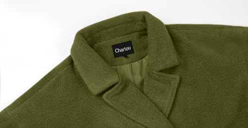 31NWFe9Q6UL.jpg Women Oversized Long Winter Coats Warm Wool Blend Pea Trench Coat Overcoat