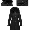 Women's Puffer Jacket Lightweight Quilted Hooded Long Down Alternative Coat with Belt