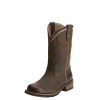 31PALoWMHIL.jpg Womens Unbridled Embroidered Round Toe Casual Boots Mid Calf Low Heel 1-2" - Brown