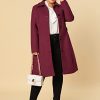 31PP1vRQqpL.jpg Women's Plus Size Single Breasted Belted Winter Long Coat