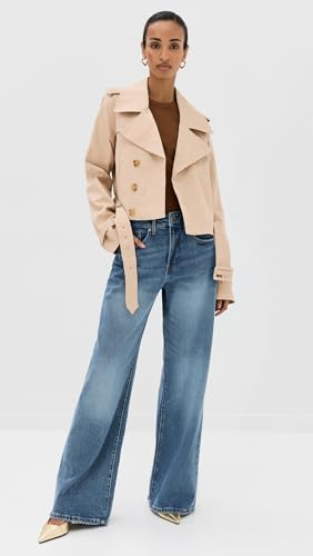 Women's Chino Crop Trench Coat