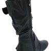 31U3JmWguwL.jpg Women's Klein-70 Closed Round Toe Buckle Slouch Flat Heel Mid-Calf Boot