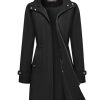 Rain Jacket for Women Waterproof with Hood Trech Coat for Women Lightweight Raincoats Long Windbreaker