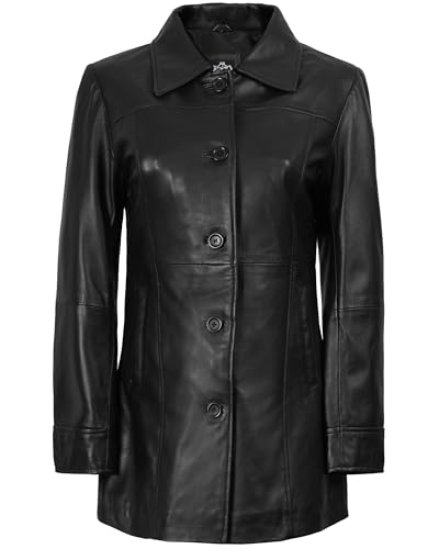 31XTFKCrhvL.jpg Real Leather Jacket Women - Lambskin Leather Car Coats For Womens - Stylish Soft Women's Trench Coats