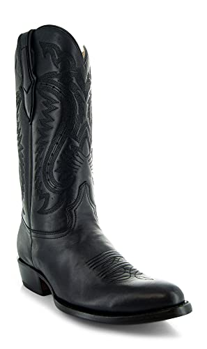 Mens Classic Round Toe Cowboy Boots H7001