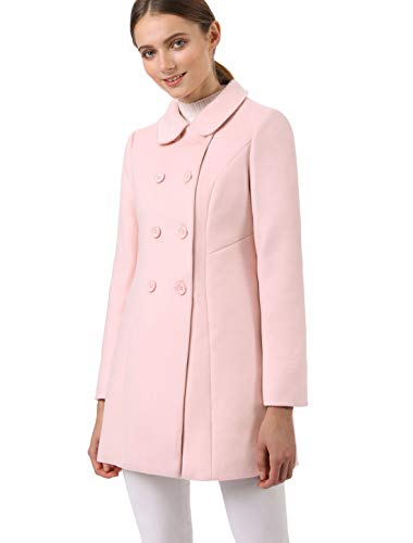 31YCrydjwTL.jpg Women's Peter Pan Collar Double Breasted Winter Long Trench Pea Coat