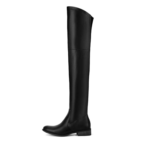 31ZcsL6kswL.jpg Women's Over The Knee Boots Thigh High Low Block Heel Pointed Toe Long Stretch Boots