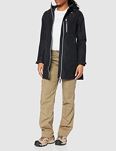 Helly Hansen Women's Long Belfast Lightweight Waterproof Windproof Breathable Raincoat Jacket with Hood