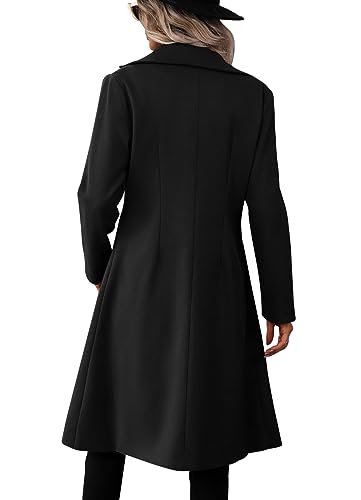 31a6qSECoyL.jpg Womens Long Double Breasted Coats Lapel Collar Pea Coat Winter Slim Fit Jackets Trench Coat Outwear