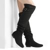 Women's Suede Over The Knee Thigh High Winter Boots