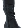 31cwrGhbyxL.jpg Women's Klein-70 Closed Round Toe Buckle Slouch Flat Heel Mid-Calf Boot