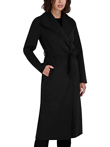 Women's Slim Fit Double-Faced Soft Blend Wrap Tie Belt – Long Wool Coat
