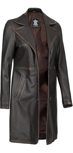 31er5lWMXEL.jpg Leather Coat Women - Real Lambskin Women's Long Leather Car Coat